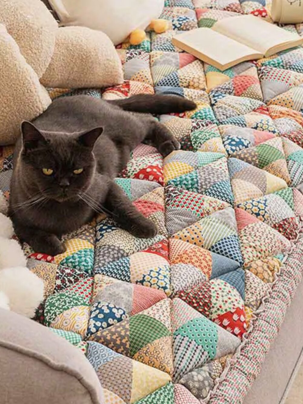 Quilted Thick Non-Slip Pet Mat Protective Couch Cushion for Sofa